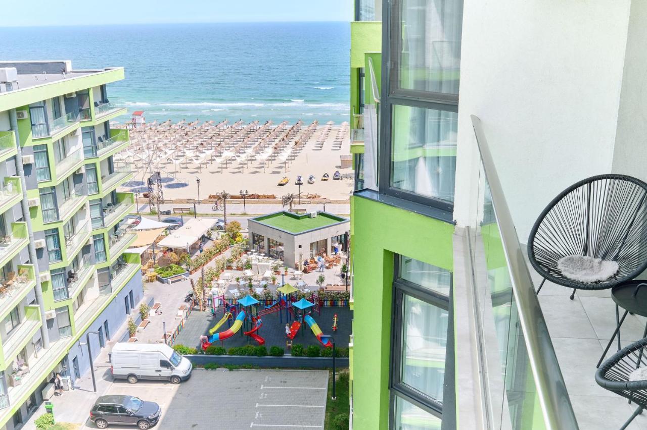 Rainbow Sea View Apartment Spa N Pool Resort - Parking Mamaia Exterior foto
