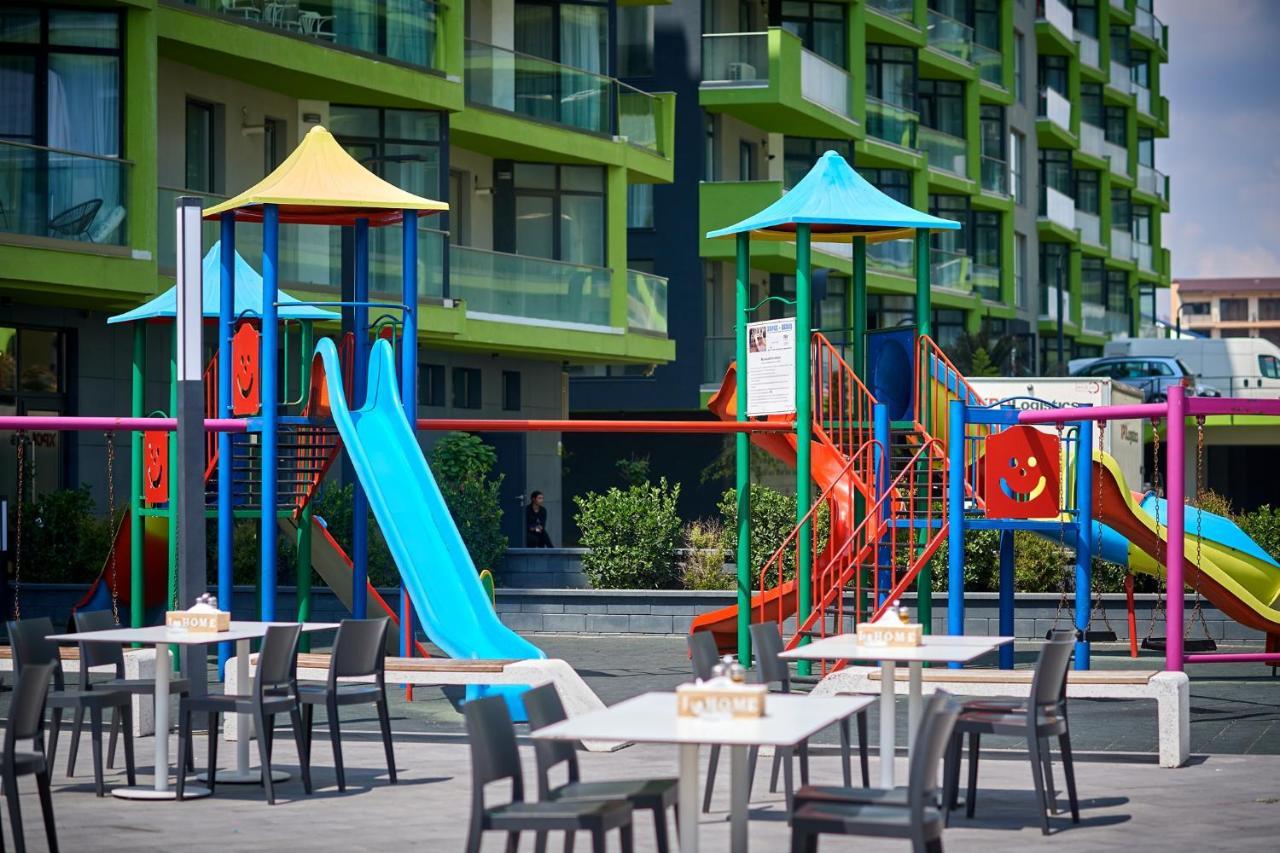 Rainbow Sea View Apartment Spa N Pool Resort - Parking Mamaia Exterior foto